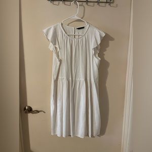 Banana Republic white linen dress